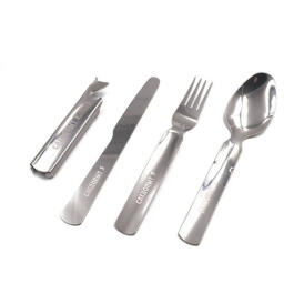 Набор столовых приборов "СЛЕДОПЫТ" (ложка, вилка, нож, открывашка)