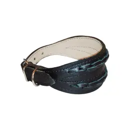 Ошейник "Сима" Сельдь 25мм плетеный (45-50см) черный