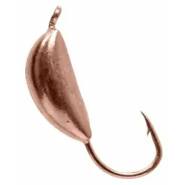 Мормышка вольфрамовая "ЯМАН" Банан с ушком 0,4гр, цв.медь