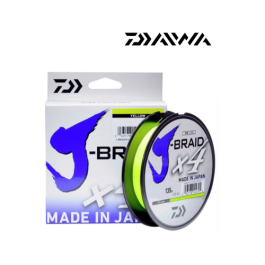 Плетенка DAIWA J-Braid X4 желтая 135м 0,10мм