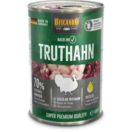 400гр Консервы Belcando Baseline Truthahn/Turkey для взрослых собак всех пород с Индейкой