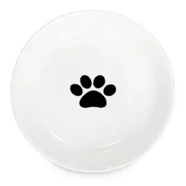 Миска Red Bow керамическая с рисунком "Лапка" Белая, 15см 250мл