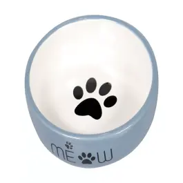 Миска Mr.Kranch MEOW для кошек керамическая Синяя, 380мл