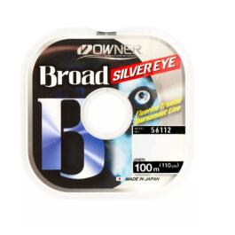Леска OWNER BROAD Silver Eye, светло-серый, 100м 0,30мм
