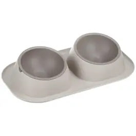 Миска двойная IDEA для кошек и собак "Твикс макси" Капучино, 2шт*0,45л