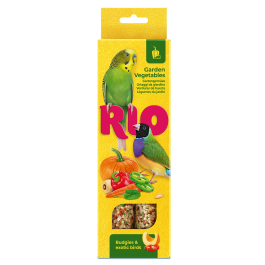 2*40гр RIO Sticks палочки для волнистых попугаев и экзотических птиц с Садовыми овощами