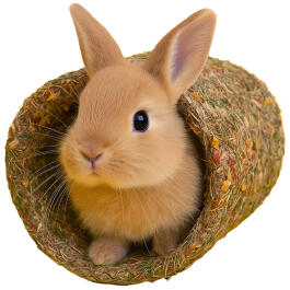 450г Лакомство Smile King для шиншилл и кроликов Домик-туннель