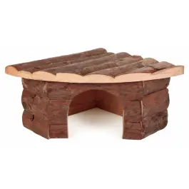 Домик TRIXIE угловой для грызунов Jesper нат. дерево 21*10*15/15см