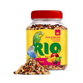 160гр Лакомство RIO Фруктово-Ягодная смесь для средних и крупных попугаев