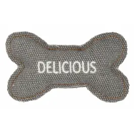 Игрушка Barry King для котов Косточка из прочного материала серая, 10,5*6см