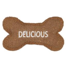 Игрушка Barry King для котов Косточка из прочного материала коричневая, 10,5*6см