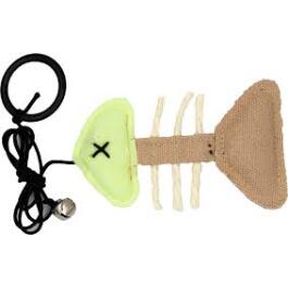 Игрушка Barry King для котов Скелет рыбы флуоресцентный, 10*6см