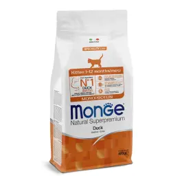 0,4кг Корм Monge Kitten Monoprotein Duck для котят и беременных кошек с Уткой