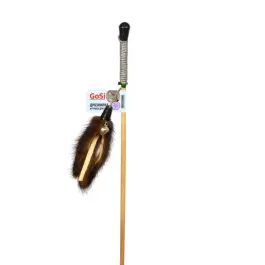 Удочка-Дразнилка GoSi для кошек "Норковая пальма"