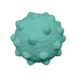 Игрушка Mr.Kranch Мяч с шипами для собак Неоновая голубая, 9,8см