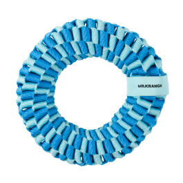 Игрушка Mr.Kranch Плетеное кольцо для собак Голубая, 15см