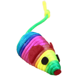 Игрушка для кошки мышь "Радуга", 5см
