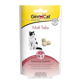 Витаминное лакомство GIMCAT "MALT TABS" 40гр для вывода шерсти