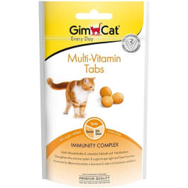 Мультивитаминное лакомство GIMCAT "MULTI-VITAMIN TABS" 40гр для кошек