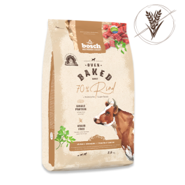 0,8кг Корм Bosch Oven Baked монопротеиновый беззерновой из печи для взрослых собак с чувствительным пищеварением с Говядиной