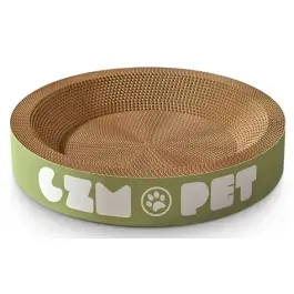 Когтеточка-лежанка овальная Red Bow картонная L, 55*40*9см