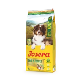 12,5кг Корм Josera Adult with Duck&Potato (All sizes 24/14) беззерновой для взрослых собак всех пород с пищевой аллергией на злаки с Уткой и картофелем