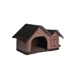 Домик LOORI Челси с двойной крышей для животных, Коричневый, 50*35*30см