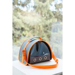 Сумка LOORI мини "Sfera" Серая и Оранжевая, 18*18*20см