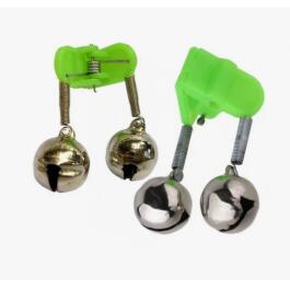 Бубенчик с пластиковой клипсой Малый (Двойной, зеленый)