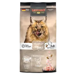 1,8кг Корм Leonardo Adult GF Maxi беззерновой для взрослых кошек крупных пород из мяса Птицы