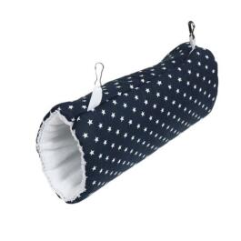 Тоннель подвесной LOORI "Звезды" для грызунов Синий, 25*10*10см