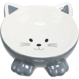 Миска керамическая Trixie для кошек "Кошачья мордочка", 150мл