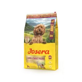 3кг Корм Josera Mini Lamb&Sweet Potato (Mini 26/16) беззерновой для взрослых собак мелких пород с Ягненком и сладким картофелем