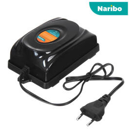 Компрессор Naribo для аквариума двухканальный регулируемый 250–450л, 2*4 л/мин, 5Вт