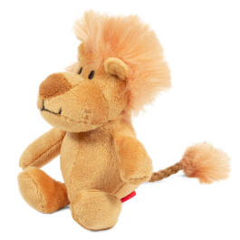Игрушка Gigwi PLUSH FRIENDZ для собак Лев с пищалкой, 10см