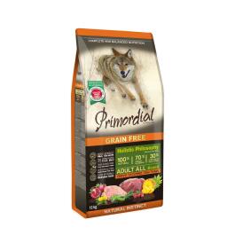 12кг Корм Primordial Dog Adult Deer & Turkey для взрослых собак всех пород с Олениной и индейкой