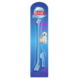 Зубная щетка Cliny + массажер для десен для собак и кошек