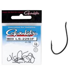 Крючки Gamakatsu NEW LABEL EYED HOOKS BLACK LS-2293F №10, 11шт