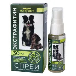Спрей Экстрафитин для собак от блох и клещей, 30мл