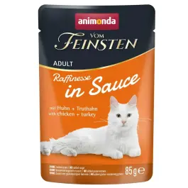 85г Влажный корм Animonda Vom Feinsten Raffinesse для кошек с Курицей и Индейкой в изысканном соусе