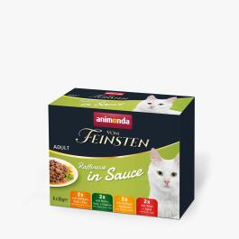 8шт*85г Набор влажных кормов Animond Vom Finest Adult Mixpack Raffinesse для кошек в соусе