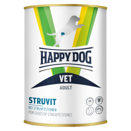 400г Консервы Happy Dog VET Struvit Adult Ветеринарная диета для взрослых собак для растворения струвитных уролитов с Курицей и свининой