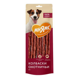 80г Лакомство Мнямс для собак колбаски "Охотничьи"