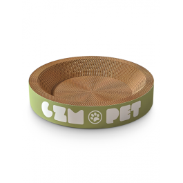 Когтеточка-лежанка Red Bow круглая картонная L, 50*9см