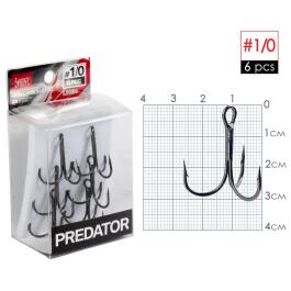 Крючки-тройники Lucky John PREDATOR серия LJH234 001/0, 6шт