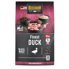 1кг Корм Belcando Finest Duck полнорационный для взрослых собак мелких и средних пород с Уткой и печенью