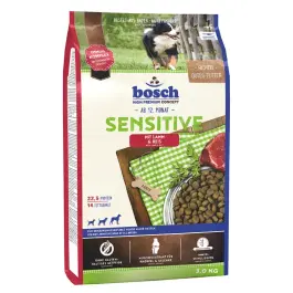 3кг Корм Bosch Sensitive для собак склонных к аллергии с Ягненком и рисом