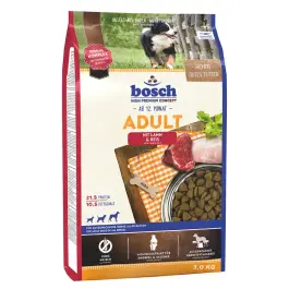 3кг Корм Bosch Adult для взрослых собак всех пород с Ягненком и рисом