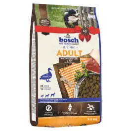 3кг Корм Bosch Adult для взрослых собак всех пород с Уткой и рисом