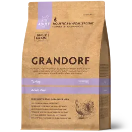 3кг Корм GRANDORF DOG Turkey MINI для собак мелких пород, Индейка